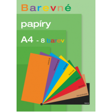 Barevné papíry 8 listů